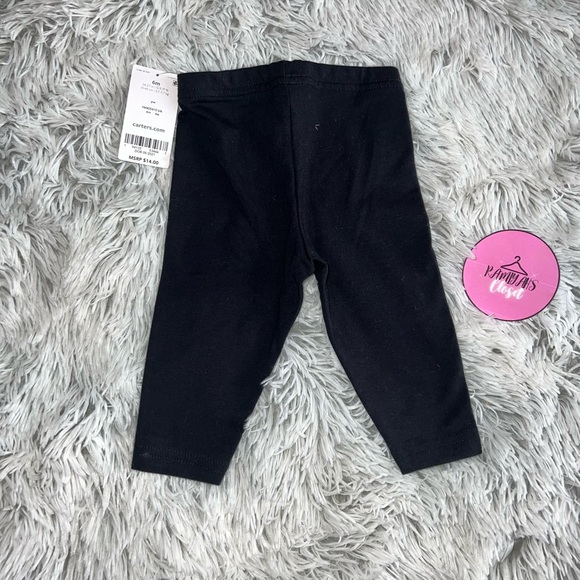 6M Black Carter’s Leggings - Picture 2 of 2